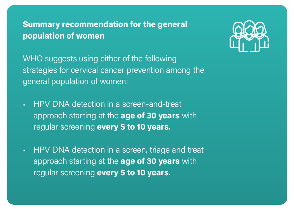 WHO發(fā)布宮頸癌防治新版指南，「推薦HPV-DNA 檢測為宮頸癌首選篩查方法」